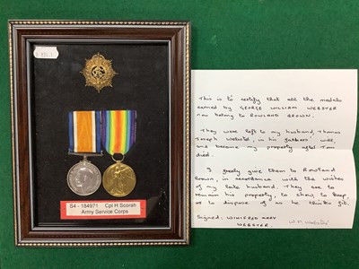 Lot 536 - WWI Duo of British Medals, comprising British...