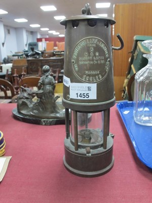 Lot 1455 - Protector Lamp & Lighting Co, Miners Lamp in...