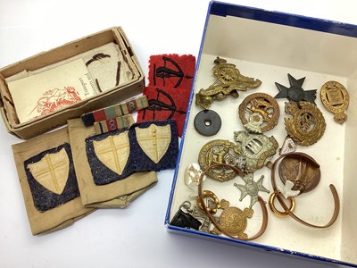 Lot 579 - -WWII British Eighth Army Cloth Insignia and...