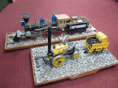 Lot 1482 - Two homemade models of steam locomotives one...