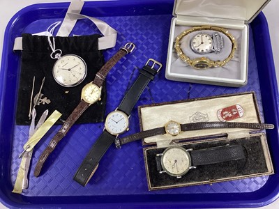 Lot 191 - Ladies and Gent's Wristwatches, Sekonda pocket...