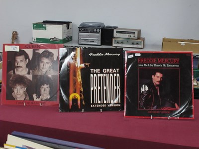 Lot 354 - Freddie Mercury Interest, three 12" singles,...