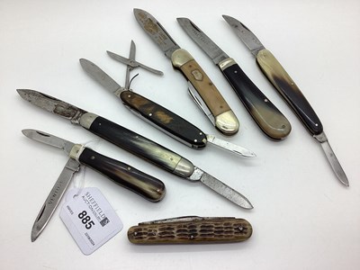 Lot 885 - Folding Pocket Knives, including Victorinox, J....