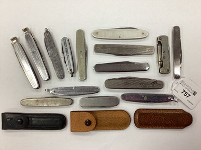 Lot 757 - A Collection of Assorted Pocket Penknives. (16)