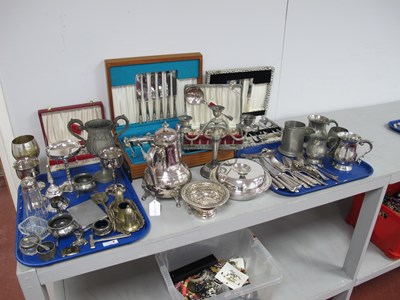 Lot 21 - A Mixed Lot of Assorted Plated Ware, Including...