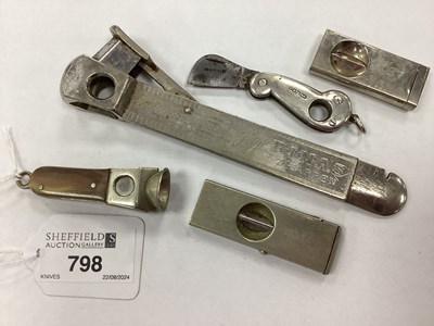 Lot 798 - Assorted Cigar Cutters. (5)