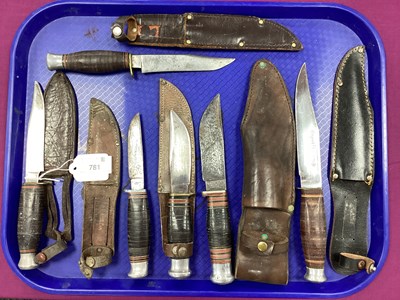 Lot 781 - A Collection of Hunting Knives, including Wade...