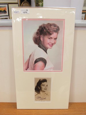 Lot 1375 - Debbie Reynolds Autograph, black marker signed...