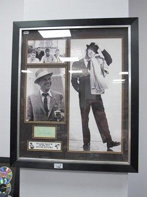 Lot 1389 - Frank Sinatra, autograph, blue pen signed...