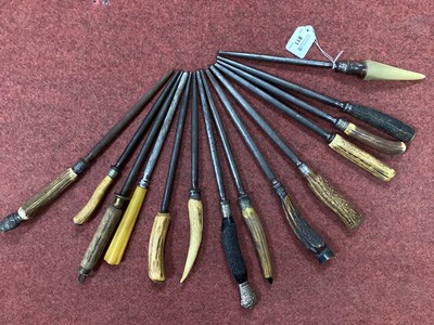 Lot 811 - A Collection of Knife Steel Sharpeners, 27.5cm-...