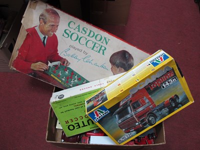 Lot 1147 - Casdon Soccer, Subbuteo, Scania truck kit, die...