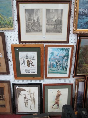 Lot 1545 - Five Golfing Prints (5).