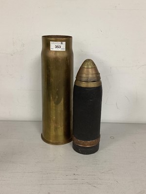 Lot 353 - WWI British Thirteen Pounder Fired Salvaged...