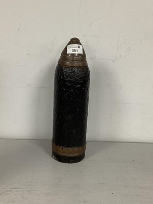 Lot 351 - WWI British Eighteen Pounder Fired Salvaged...