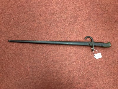 Lot 377 - XIX Century Model 1874 Gras Bayonet and...