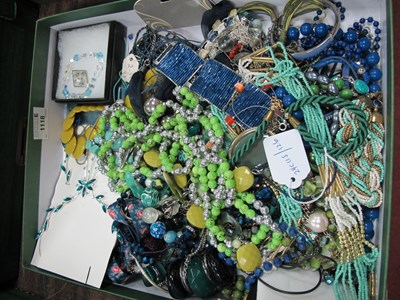 Lot 1118 - Assorted Modern Costume Jewellery, in hues of...