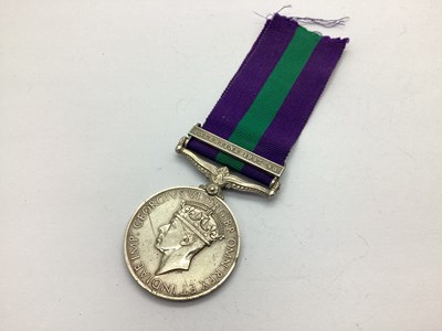 Lot 607 - Palestine British General Service Medal, with...