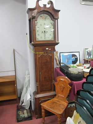 Lot 1650 - XIX Century Oak & Mahogany Longcase Clock,...