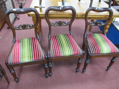 Lot 1587 - Set of Three XIX Century Rosewood Dining...