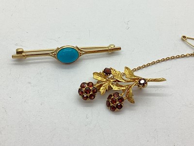 Lot 63 - A Dainty 9ct Gold Floral Spray Brooch,...