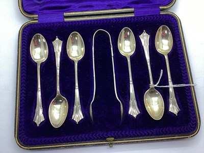 Lot 28 - A Set of Six Hallmarked Silver Teaspoons, in...