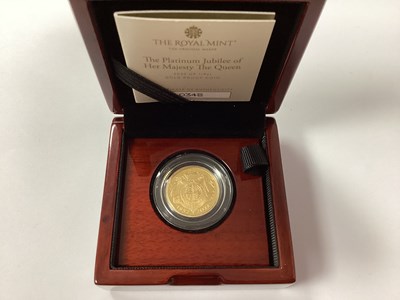 Lot 545 - 2022 QEII Platinum Jubilee Gold Proof 1/4...