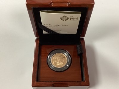 Lot 579 - 2019 Royal Mint QEII Gold Proof Sovereign,...