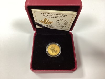 Lot 549 - 2019 Royal Canadian Mint Fine Gold Proof 1/4...