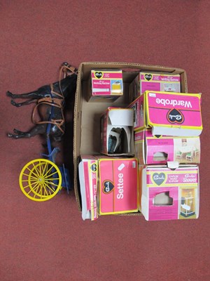 Lot 363 - Eight Boxed Pedigree Sindy accessories, to...