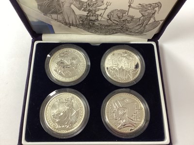 Lot 520 - Royal Mint One Ounce Silver Britannia Design...