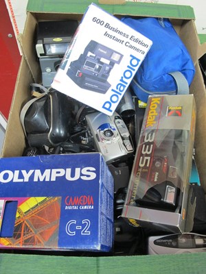 Lot 1002 - Cameras - Polaroid The Button, Olympus,...