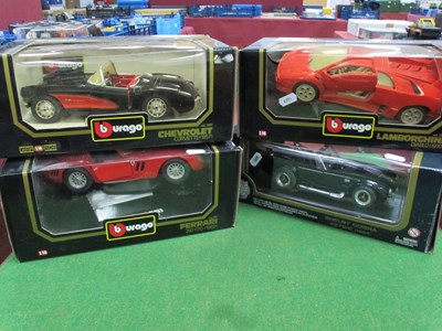 Lot 647 - Four 1:18th Scale Diecast Model Cars mainly by...