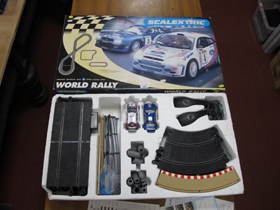 Lot 438 - A Scalextric C1048 World Rally Slot Car Set...