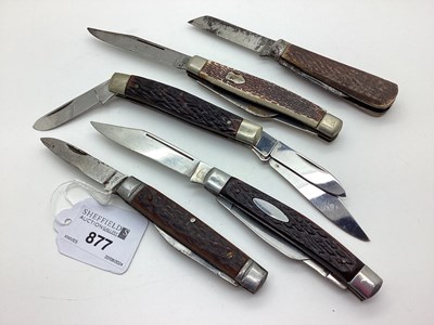 Lot 877 - Folding Pocket Knives, including Wenoka Japan,...