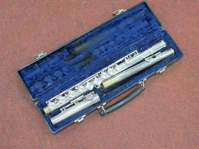 Lot 1393 - A Cased Artley Metal Flute.