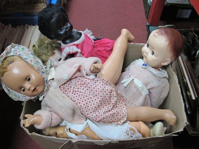 Lot 1146 - Dolls, includes a Roddy example etc:- One Box