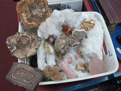 Lot 1418 - Geological Specimens, includes large Quartz...