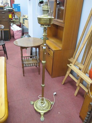 Lot 1497 - Early XX Century Brass Standard Oil Lamp,...