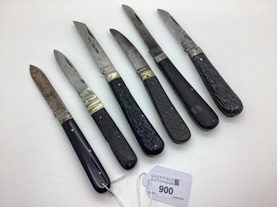 Lot 900 - Single Blade Folding Knives, including Real...