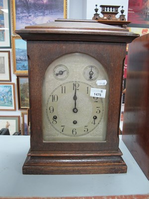 Lot 1475 - Kienzle German 8 Day Chiming and Striking Oak...