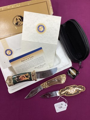 Lot 720 - Modern Franklin Mint Folding Knife, 'The...