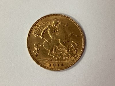 Lot 535 - 1914 George V Gold Half-Sovereign.