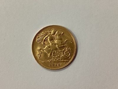 Lot 537 - 1912 George V Gold Half-Sovereign.