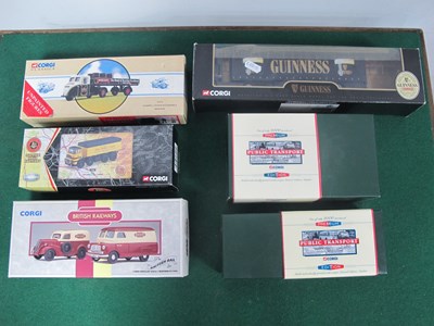 Lot 526 - Seven Commercial Vehicles and Buses by Corgi...