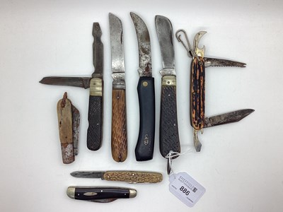 Lot 886 - Single Blade Folding Pruning Knife, jigged...