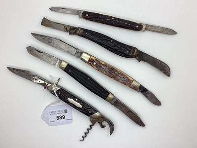 Lot 889 - Folding Pocket Knives, including I.XL George...