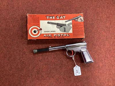 Lot 418 - Gat Push Barrel -77 Air Pistol, with box, torn...