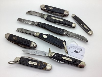 Lot 894 - A Collection of Folding Pocket Knives,...