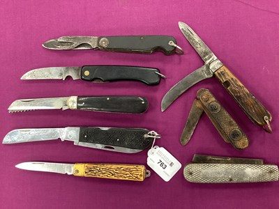 Lot 763 - A Collection of Folding Knives, including...