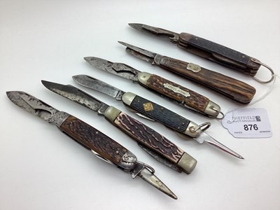 Lot 876 - Folding Pocket Knives, including Reico Scout,...